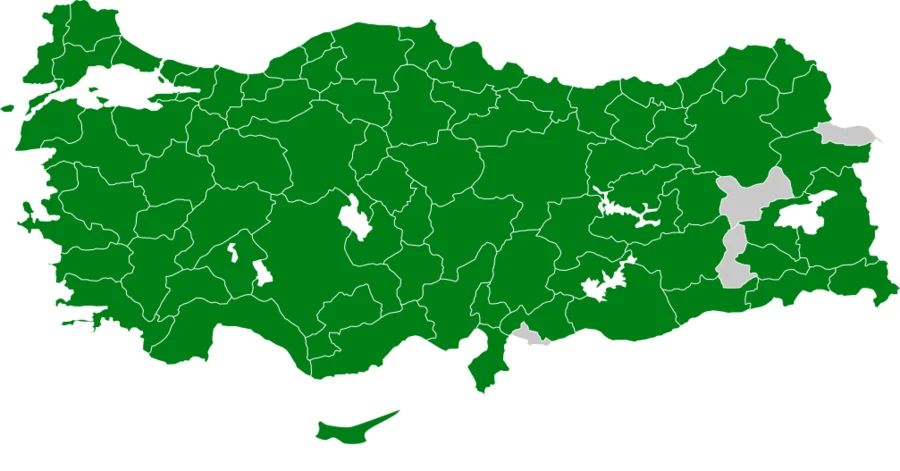 Büyük Baştankara Türkiye dağılım haritası