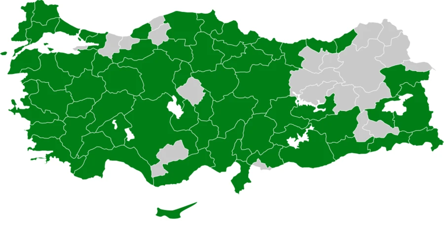 Ak Mukallit Türkiye dağılım haritası