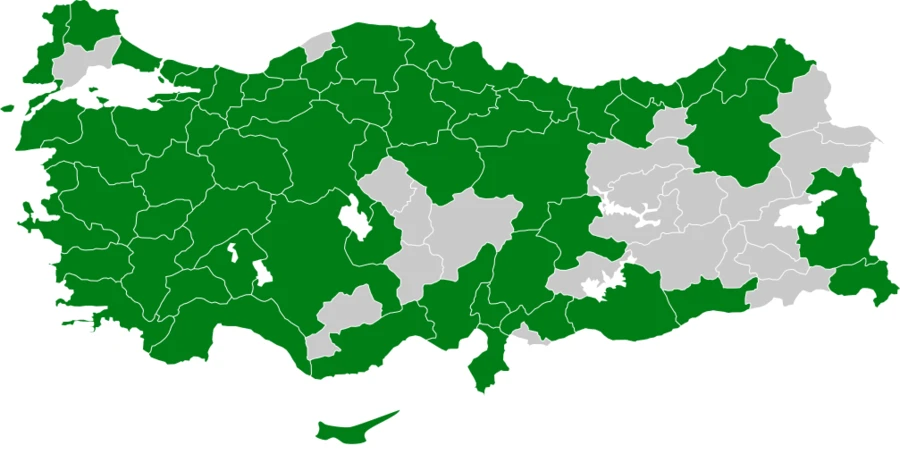 Çıtkuşu Türkiye dağılım haritası