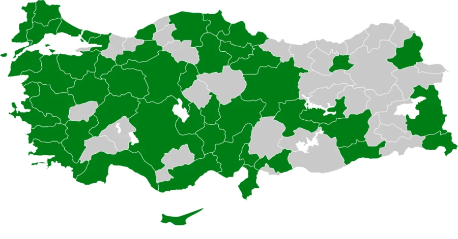 Ak Pelikan Türkiye dağılım haritası