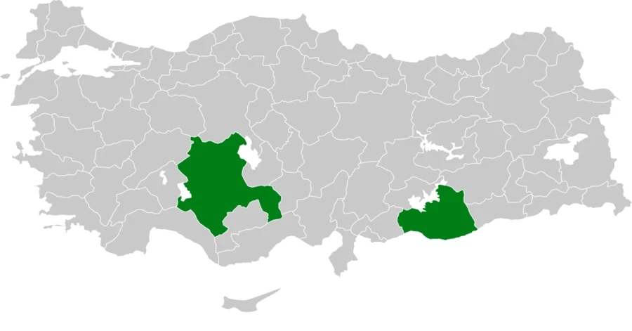 Çöl Toygarı Türkiye dağılım haritası