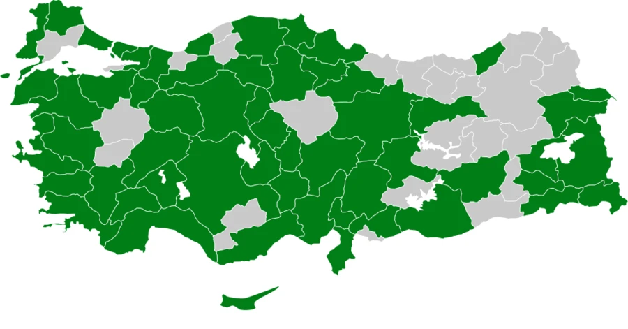 Çulhakuşu Türkiye dağılım haritası