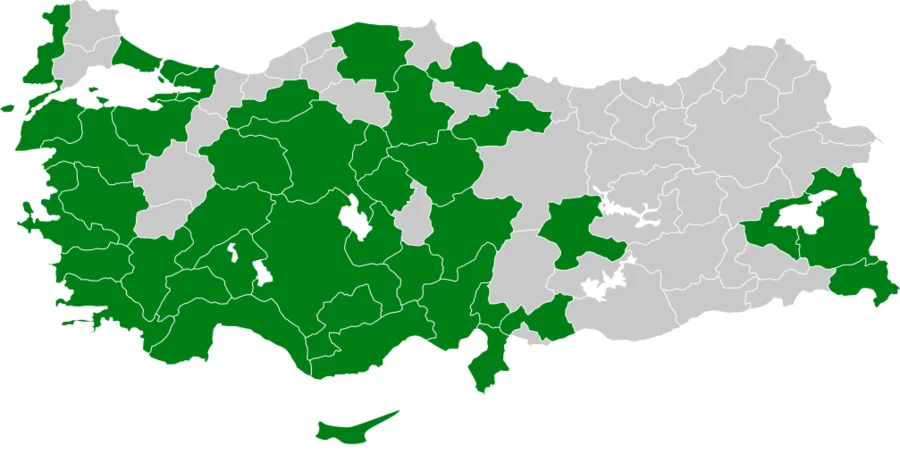 Flamingo Türkiye dağılım haritası