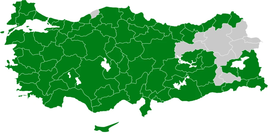 Florya Türkiye dağılım haritası