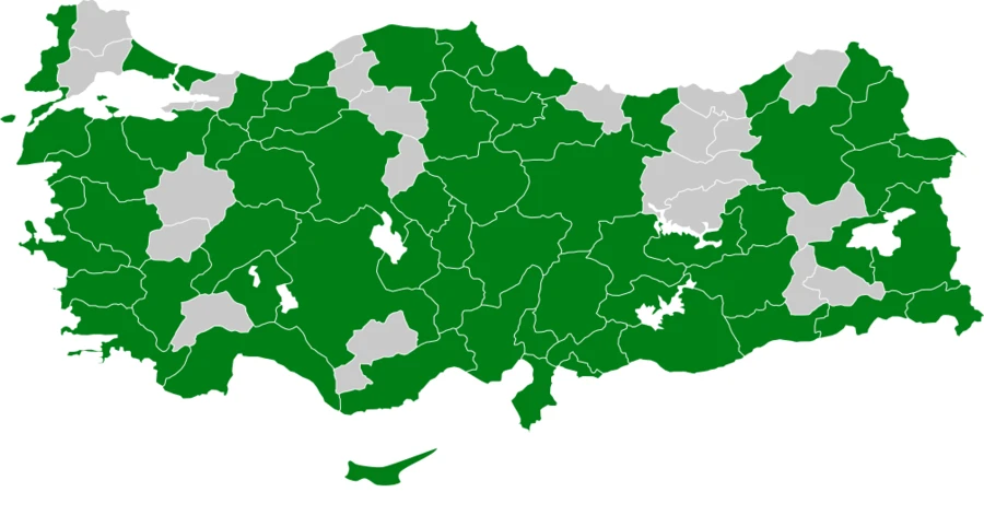 Gece Balıkçılı Türkiye dağılım haritası