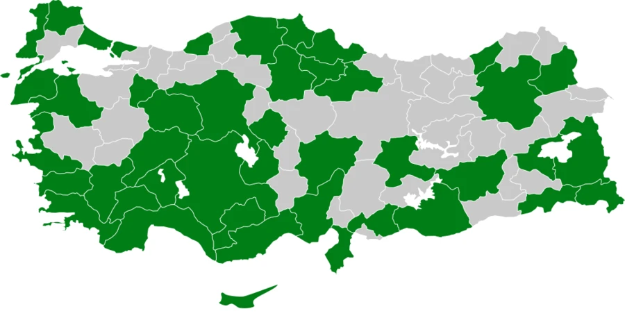 Gülen Sumru Türkiye dağılım haritası
