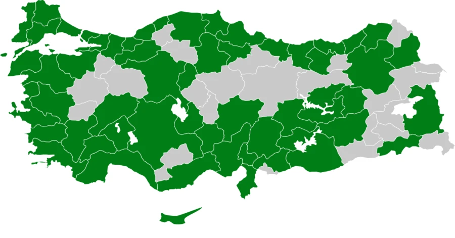 Gümüş Martı Türkiye dağılım haritası