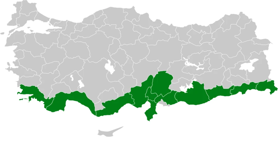 İzmir Yalıçapkını Türkiye dağılım haritası