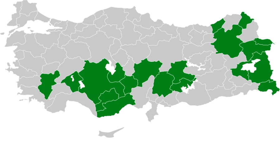 Kar Serçesi Türkiye dağılım haritası