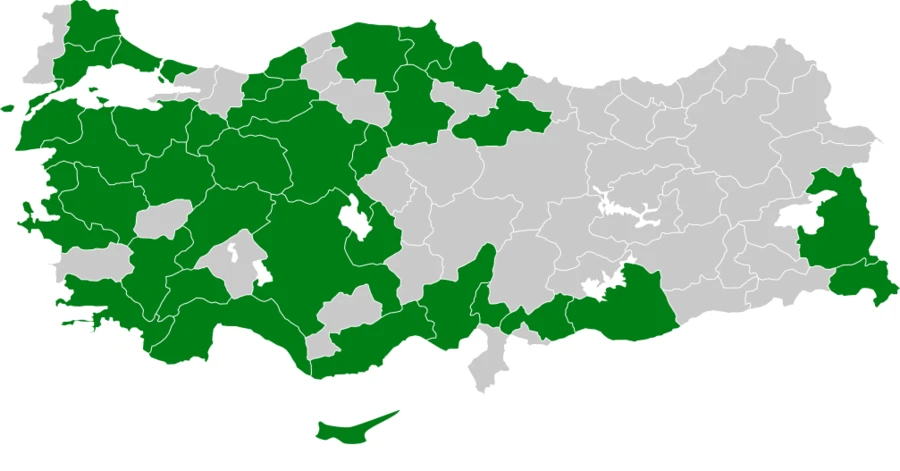 Kara Sinekkapan Türkiye dağılım haritası