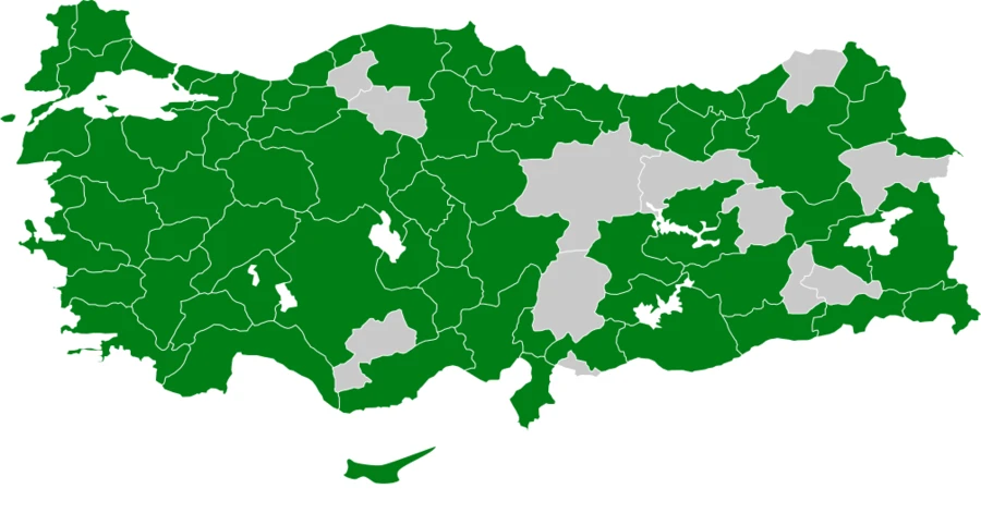 Karabatak Türkiye dağılım haritası