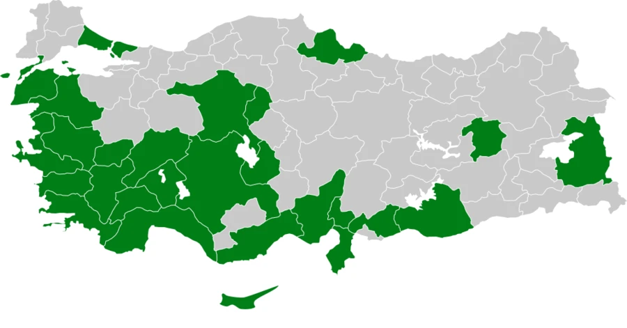 Karaboğazlı Ötleğen Türkiye dağılım haritası