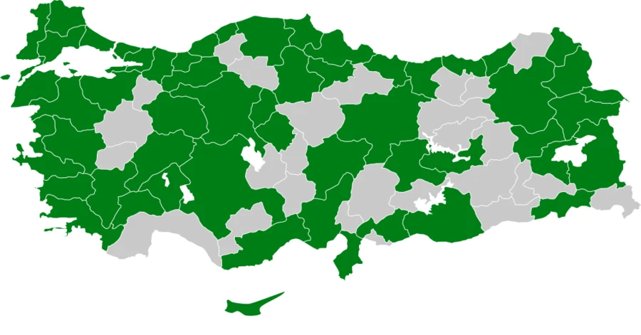 Karaboyunlu Batağan Türkiye dağılım haritası