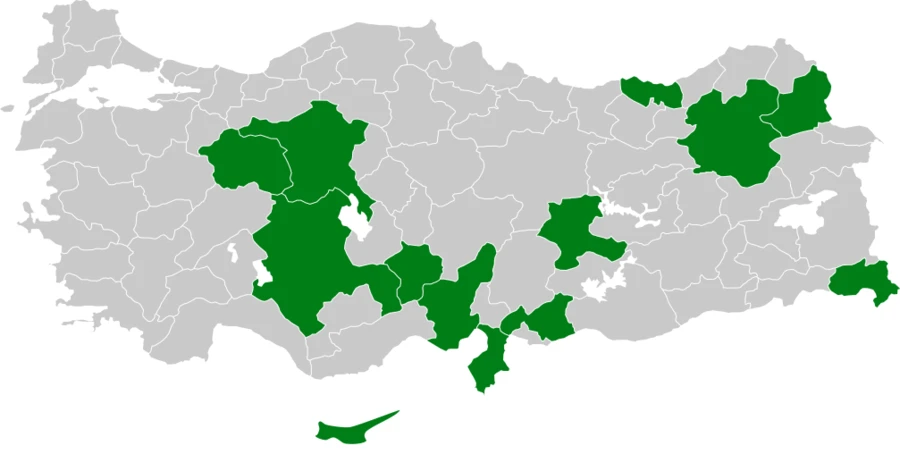 Karakanatlı Bataklıkkırlangıcı Türkiye dağılım haritası