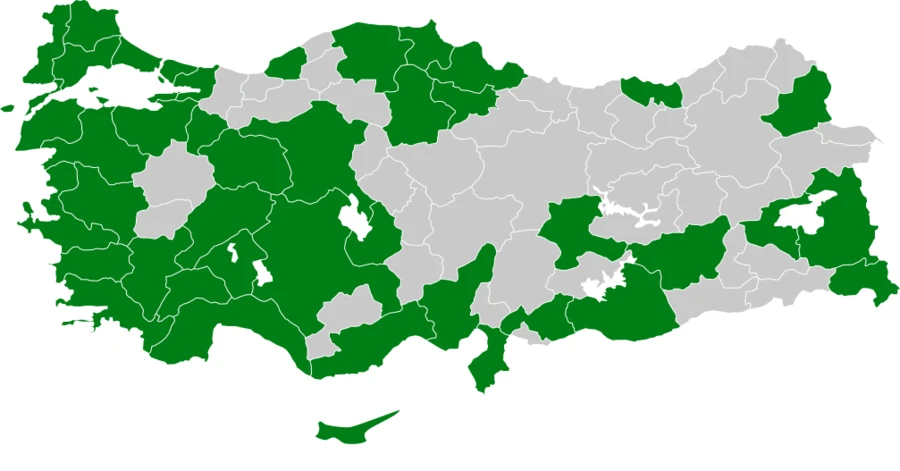 Karakarınlı Kumkuşu Türkiye dağılım haritası