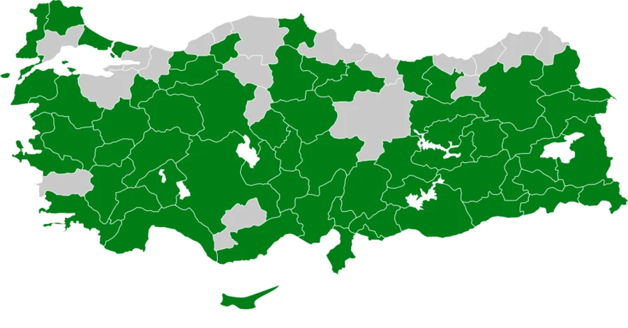 Karakulaklı Kuyrukkakan Türkiye dağılım haritası