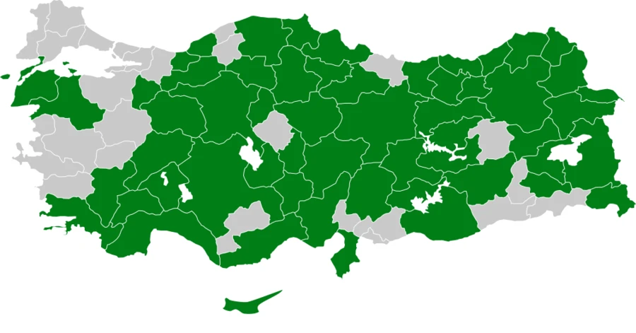 Kaya Kırlangıcı Türkiye dağılım haritası