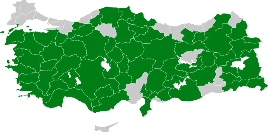 Kaya Sıvacısı Türkiye dağılım haritası