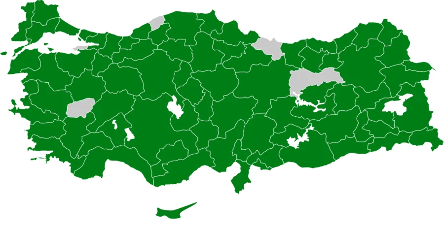 Kerkenez Türkiye dağılım haritası