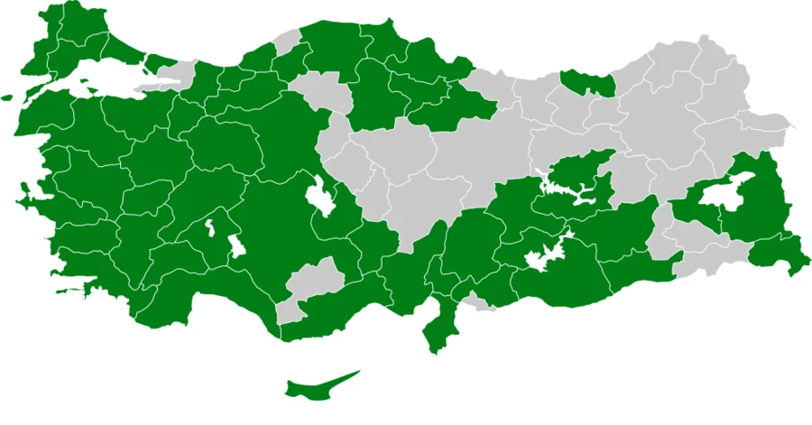 Kızıl Kırlangıç Türkiye dağılım haritası