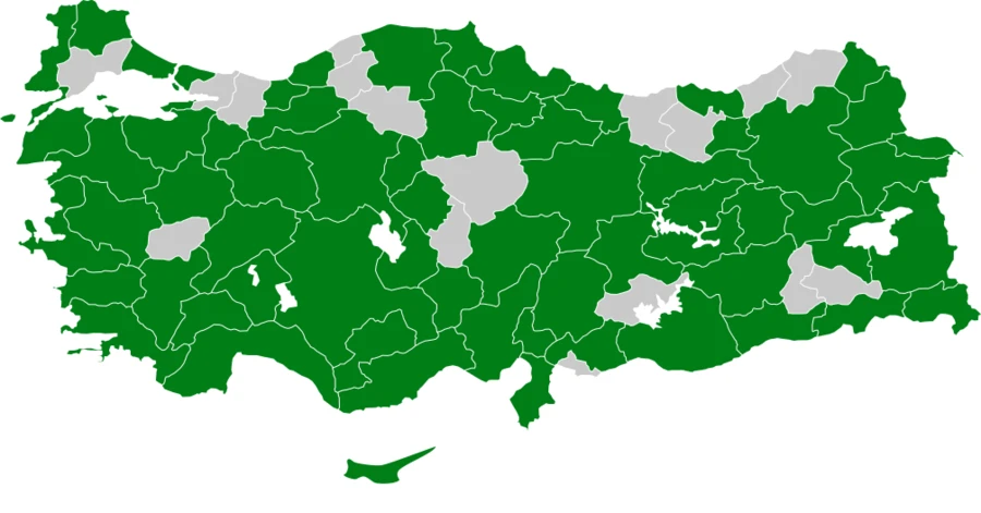 Kızkuşu Türkiye dağılım haritası