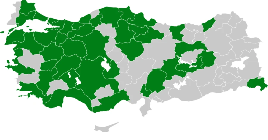 Küçük Ağaçkakan Türkiye dağılım haritası