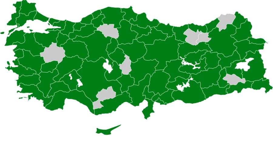 Küçük Ak Balıkçıl Türkiye dağılım haritası