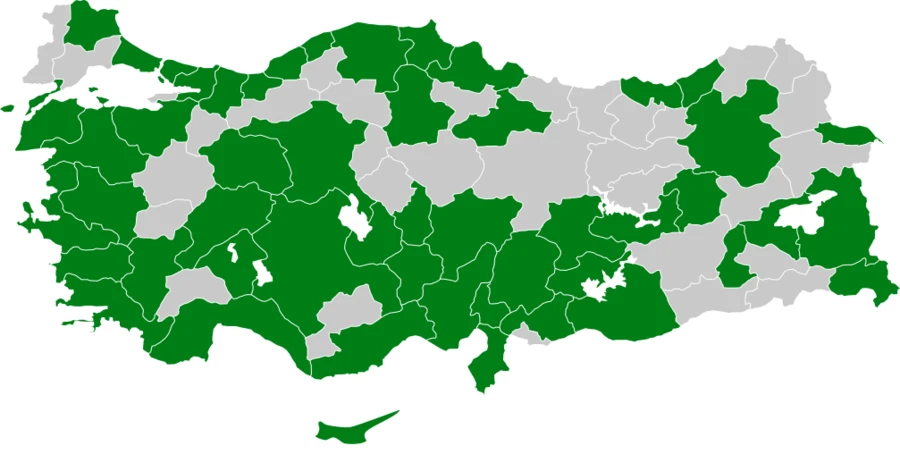 Küçük Balaban Türkiye dağılım haritası
