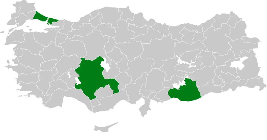 Küçük Çöl Toygarı Türkiye dağılım haritası