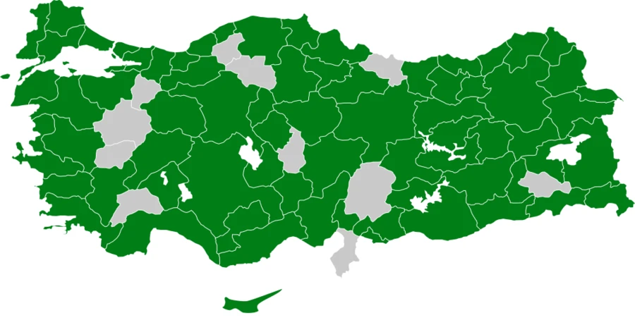 Küçük Karga Türkiye dağılım haritası