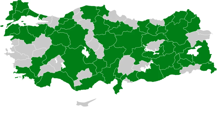 Küçük Kartal Türkiye dağılım haritası