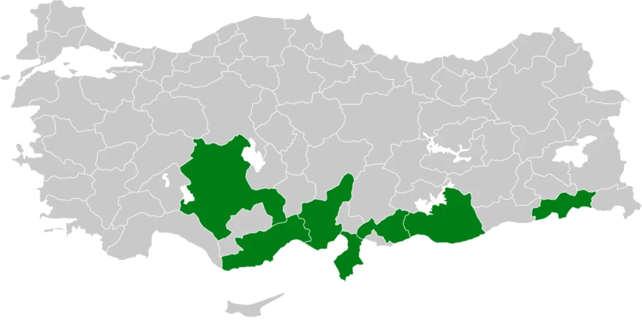 Küçük Serçe Türkiye dağılım haritası