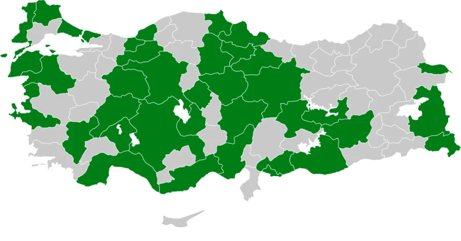 Kulaklı Orman Baykuşu Türkiye dağılım haritası