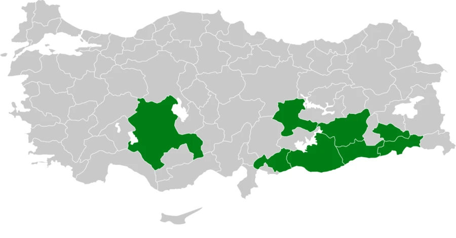 Kum Kekliği Türkiye dağılım haritası