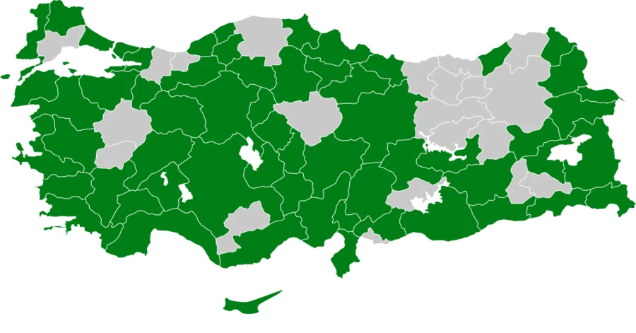 Kum Kırlangıcı Türkiye dağılım haritası
