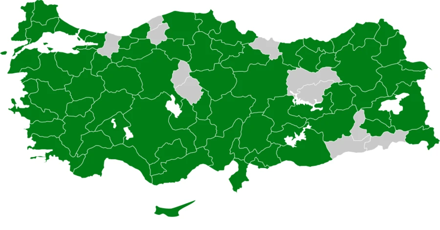 Kuyrukkakan Türkiye dağılım haritası