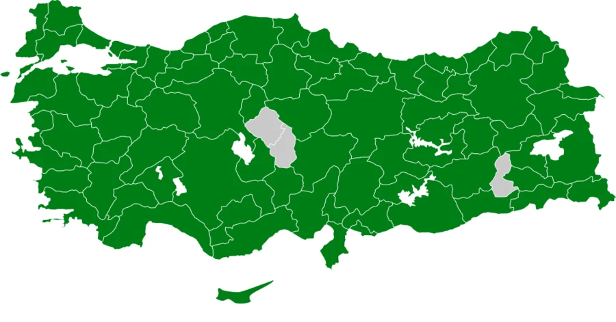 Leş Kargası Türkiye dağılım haritası