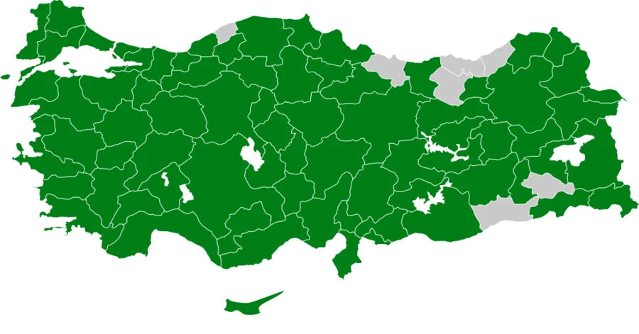 Leylek Türkiye dağılım haritası