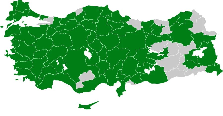 Orman Toygarı Türkiye dağılım haritası