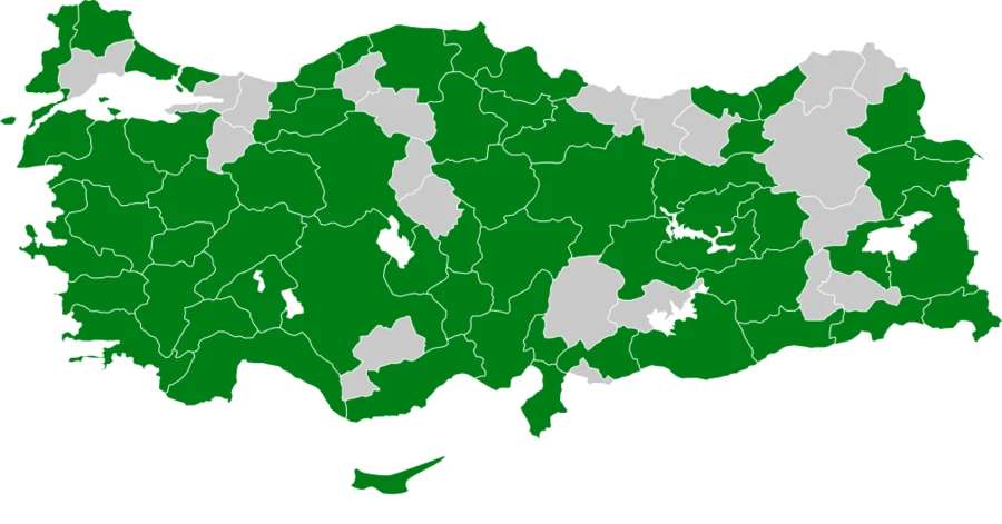 Alaca Balıkçıl Türkiye dağılım haritası
