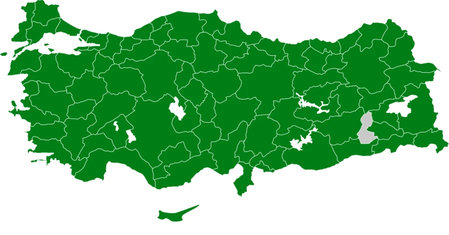 Serçe Türkiye dağılım haritası