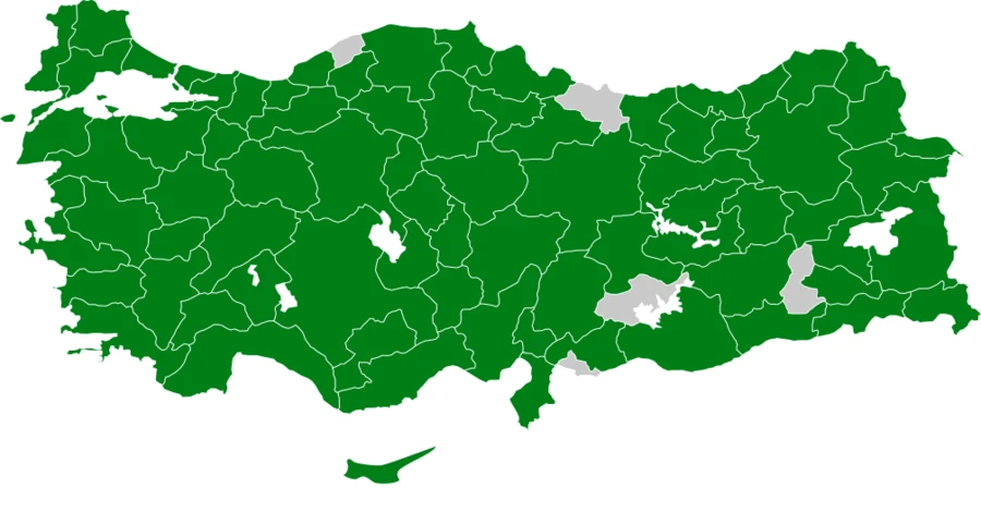 Sığırcık Türkiye dağılım haritası