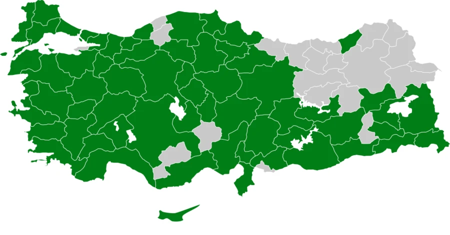 Söğüt Serçesi Türkiye dağılım haritası