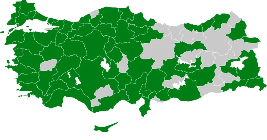 Söğütbülbülü Türkiye dağılım haritası