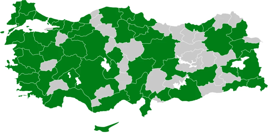 Sukılavuzu Türkiye dağılım haritası
