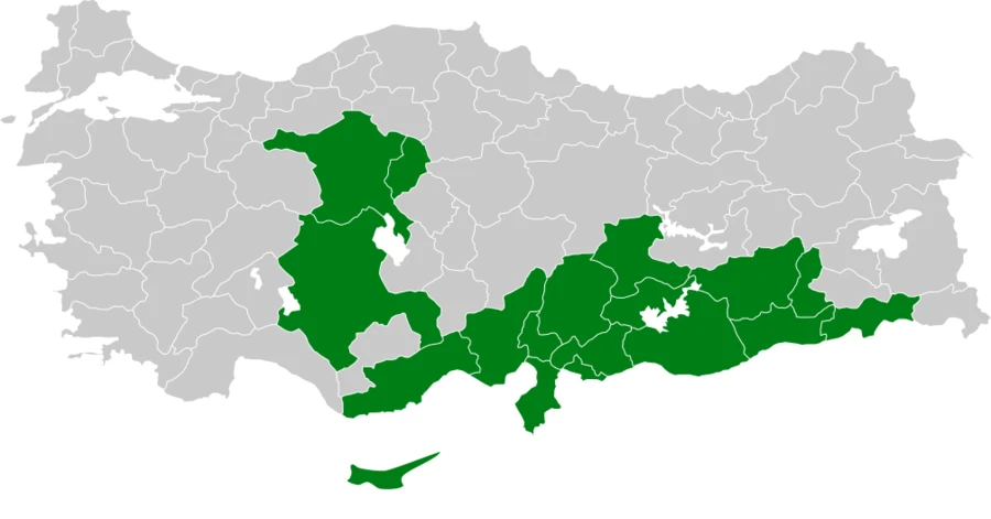 Alaca Yalıçapkını Türkiye dağılım haritası