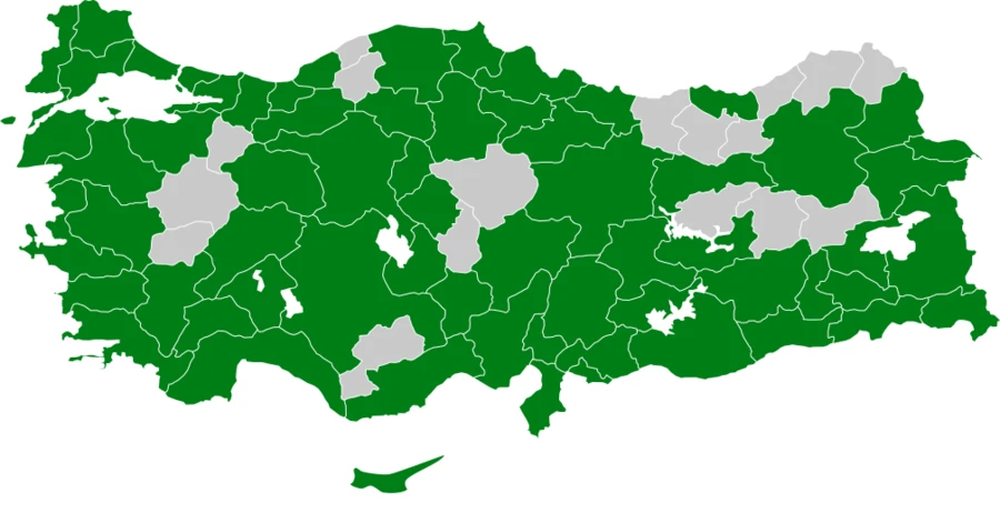 Sutavuğu Türkiye dağılım haritası