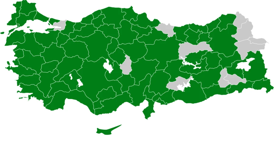 Taşkuşu Türkiye dağılım haritası
