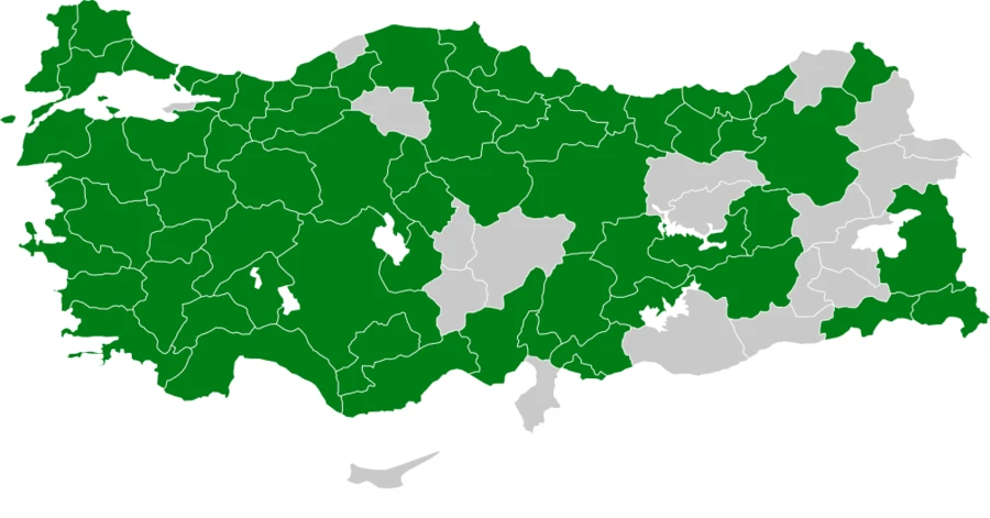 Uzunkuyruklu Baştankara Türkiye dağılım haritası