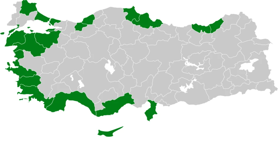 Yelkovan Türkiye dağılım haritası